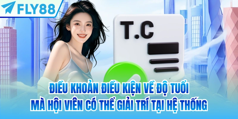 Điều khoản điều kiện về độ tuổi mà hội viên có thể giải trí tại hệ thống